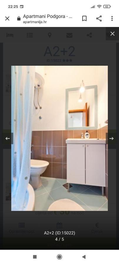 Vega Apartments Podgora Bagian luar foto